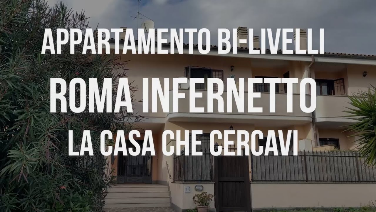 INFERNETTO – LUMINOSO APPARTAMENTO SU DUE LIVELLI, LA CASA CHE CERCAVI!